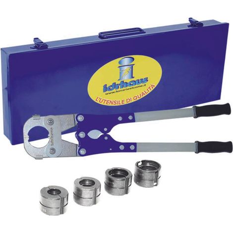 Pressatrice manuale a cricco con riduttore di sforzo pressatrice manuale diam. 16-20-26-32 profilo th con valigetta