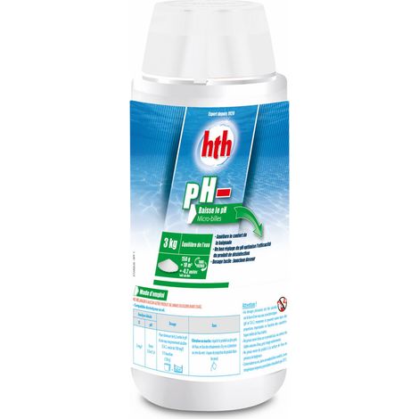 pH MOINS HTH traitement micro billes