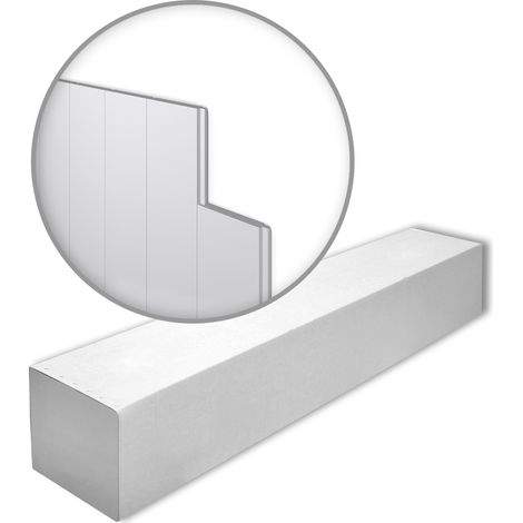 NMC WG2-box WALLSTYL Noel Marquet 1 carton 8 pièces 3d panneau mural design moderne blanc  1,84 m2 (1/5)