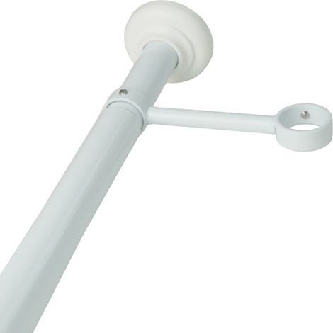 Barre télescopique du sol au plafond sans perçage 2m à 3m – Support pour tringle Ø20 – Installation simple et rapide – Blanc