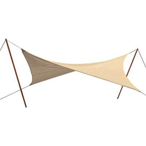 VELA OMBREGGIANTE QUADRA STARS - PE ECRU GR/MQ 180 MT 3,6X3,6 + POLIECO - 1 pezzo (1/3)