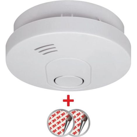Détecteur de fumée optique avec aimant – Alimentation batterie 10 ans – Alarme 85 dB – Conforme norme EN14604 – Elro (1/4)