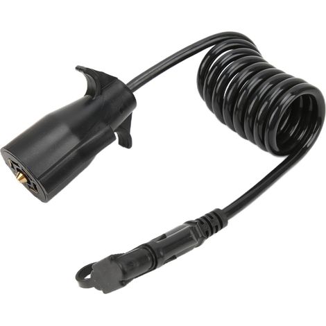 Gewichteter Flachstecker mit 4-poligem Anhängerstecker, staubdicht, für Pkw, Lkw und Wohnmobile. (1/5)