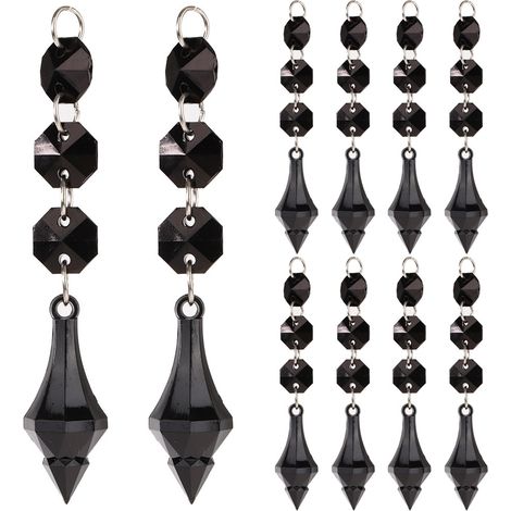 Boule acrylique transparente pendentif décoration accessoire DIY perle suspendue (M) (1/3)