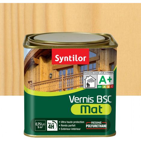 SYNTILOR Vernis bois extérieur SYNTILOR Bsc incolore mat 0.75 l