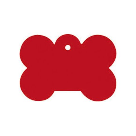 Targhetta per collana Imarc Bone Rosso (1/2)