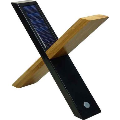 POWERplus Sphynx Bambus-Solar-Tischleuchte (1/5)