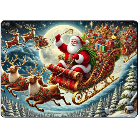 Planche à découper père noël 28.5 x 20 cm