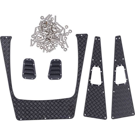 Grille d'admission en acier inoxydable pour Traxxas TRX‑4, pièce de rechange pour voiture RC 1/10, grille métallique de radiateur. (1/5)