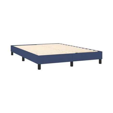 Sommier Snowco, matelas à LED bleues, 140 × 190 cm, tissu, tissu doux et respirant, éclairage led d’ambiance, pour chambre, confort quotidien, assemblage rapide (1/5)