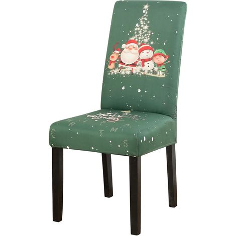 Stretchable polyester dining chair cover - Modern design - For weddings, banquets, parties, Christmas (1/5)