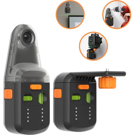 Niveau laser 4 en 1, rechargeable avec ventouse murale, aspirateur électronique et trépied pour accrocher des tableaux et décorer la maison (1/5)