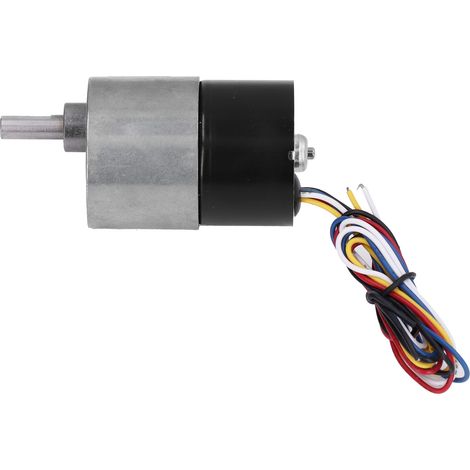 Getriebemotor mit Drehzahlreduzierung, bürstenlos, D-Welle, geräuscharm, Rechts-/Linkslauf, 12 V DC, 45 U/min (1/5)