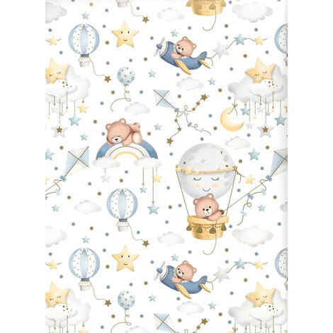 Papier cadeau format 90 x 65 cm 3 feuilles emballage sans plastique Produit en Italie (18-9410) (1/5)