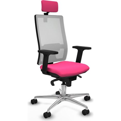 Chaise de bureau piqueras y crespo Horna blanc mousse injectée (1/2)