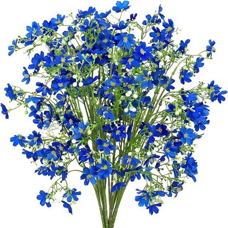 Künstliche Blumensträuße – Blaue Balkonpflanzen – 8 Stück – 65 cm – Seide (1/5)