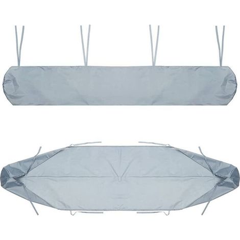 Auvent DeTerrasse, De Terrasse De Rangement Housse Auvent, Protection La Neige Anti-poussiere en Imperméable(2m,Silver) (1/4)