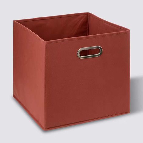 Boite de rangement 31 x 31 x 31 cm Atmosphera - Sienne - 2 boites de rangement - Sienne - (1/2)