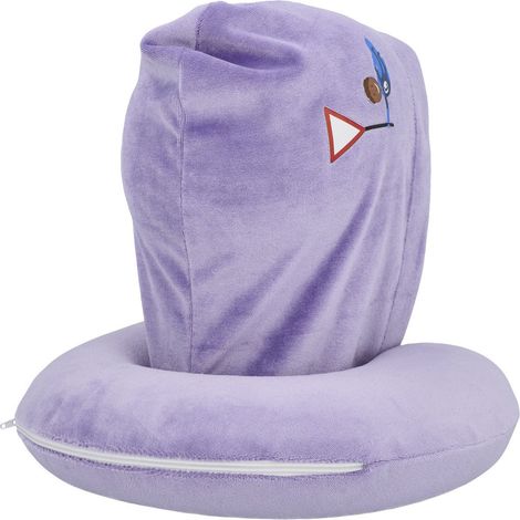 Cartrend Kids Nackenkissen mit Kapuze lila Nackenstütze/ Nackenkissen (1/2)