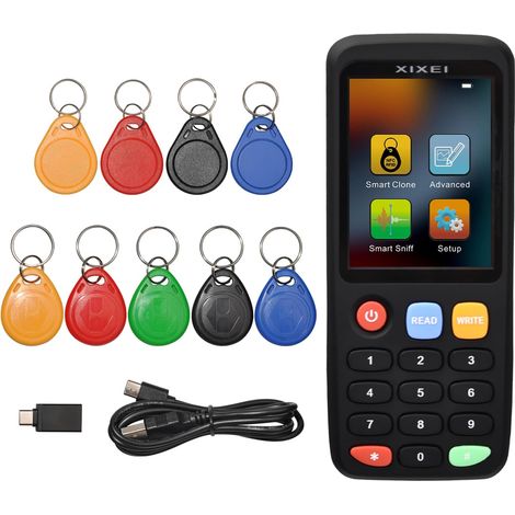 Der X7 NFC RFID-Kartenduplikator ist kompatibel mit Multifrequenz-Lese-/Schreibgeräten und programmierbaren Smartcards. (1/4)