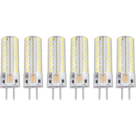 6er-Pack GY6.35 7W AC/DC12V 700lm 72 LED 360° LED-Lampen, Maiskolben-LED-Lampen für Pendel- und Deckenleuchten, weißes Licht (6000K-6500K) (1/5)