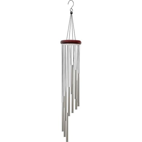 Metall Windspiel 52cm mit 12 Röhren für Garten & Balkon