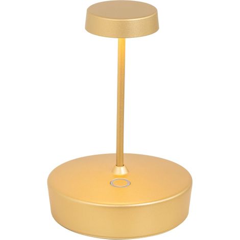 Lampada a led da tavolo Swap mini pro Oro Opaco ricaricabile e dimmerabile - 2W, 2200-2700-3000K, IP65