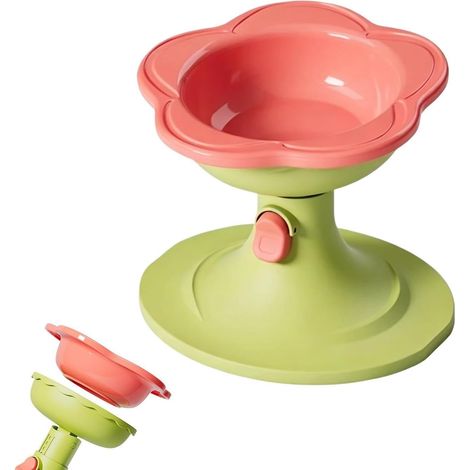 Gamelle Chat en Céramique Support Repas Amovible Anti-Déversement Gamelle Nourriture Chat Et Chien Pour Chatons, Chiots, Petites, Moyennes et Grandes Races, Intérieur, Salon, Jardin (1/5)