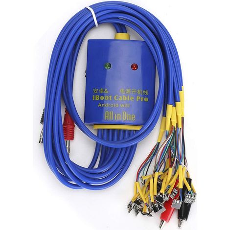 Câble de Test d'alimentation pour téléphone Andriod et iOS, 18 + 5 + 1 Fils de Test pour Le contrôle de démarrage de l'alimentation, câble dédié d'alimentation CC à Moins de 5 V (1/5)