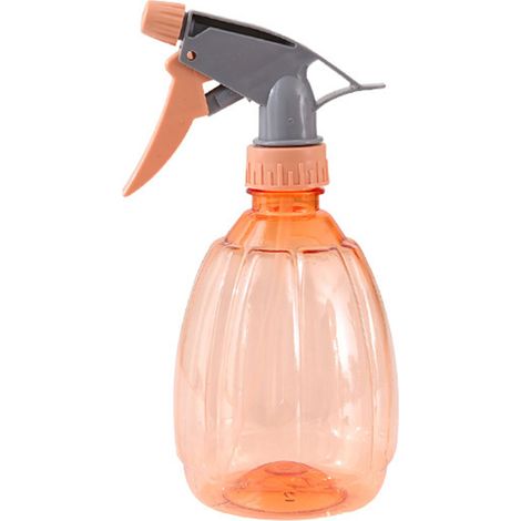 Flacon pulvérisateur en plastique de 500 ml, buse réglable, gâchette, pour l'arrosage des plantes, couleur orange. (1/5)