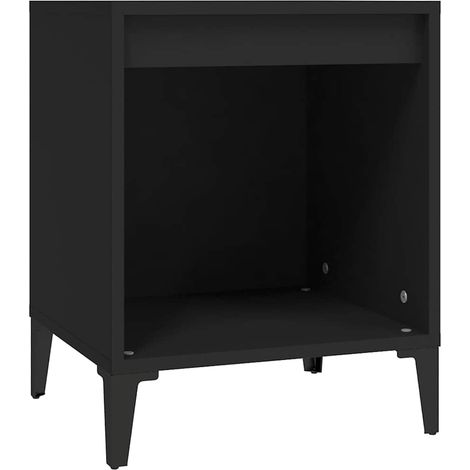 NachtkästchenNachtschrankNachttisch Schwarz 40x35x50 cm (1/5)