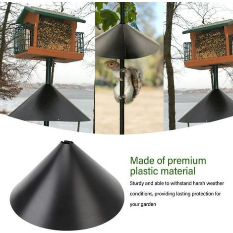 Déflecteur Écureuil - Plastique Résistant - Diamètre Extra Large - Pour Mangeoire Oiseaux Jardin - 1 Pièce (1/4)