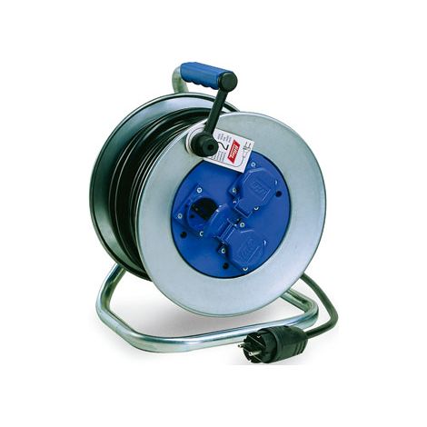 ENROULEUR DE CÂBLE MÉTALLIQUE 3T 3G2,5 250V-16A IP55 - 25 M