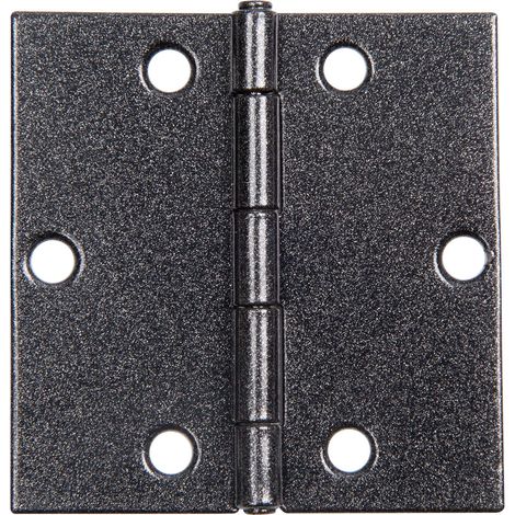 Charnière carrée en noir diamant, à couche duplex taille 60 x 60 x 1 mm (1/5)