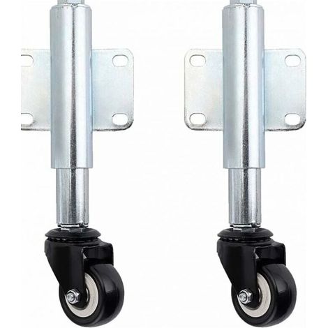 Pack of 6 cm roller shutter wheels, retractable door hanging wheels for wooden garden gates, patio fences, load capacity 50 kg, screwless (1/4)