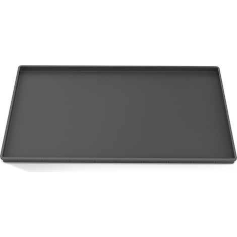 Coffee Machine Mat, Silicone Fully Automatic Coffee Machine Mat, Non-Slip and Waterproof, Compatible with Magnifica, EQ.6 and Lattego, 47 x 29 cm, Black (1/5)