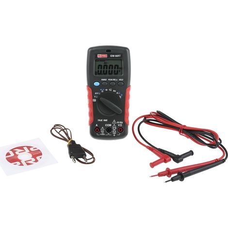 Multimètre IDM66RT RS PRO Portable, 1000V c.a. 10A c.a. ( Prix pour 1 ) (1/5)