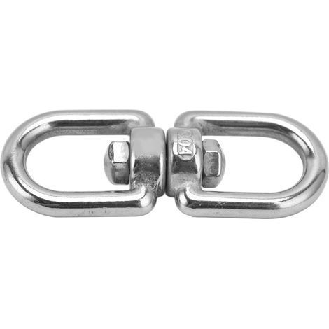 M12-Verbinder für Schaukel-/Hängesessel, doppelköpfiger Drehring aus korrosionsbeständigem Edelstahl 304 (1/5)