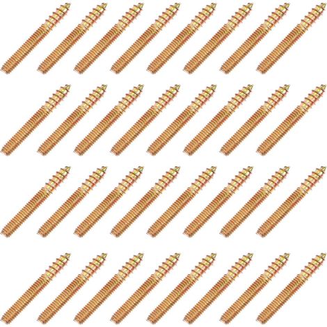 Vis Autotaraudeuse Double Tête en Acier au Carbone Or Surface Lisse et Force Uniforme pour Structure en Acier Chaudière ou Machines Minières (1/5)