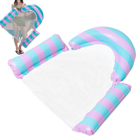 Bouée gonflable pour adultes en PVC épais Matelas flottant pour bronzer, parc, voyage, jardin, lac, fête, plage, natation, loisirs pour femmes, hommes, adolescents et adultes