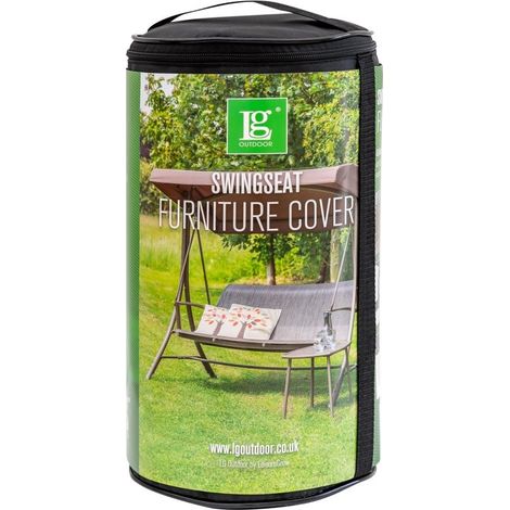 LG Outdoor Deluxe 3 Seater Swingseat Garden Hammock Seat Furniture Cover Black (1/3)