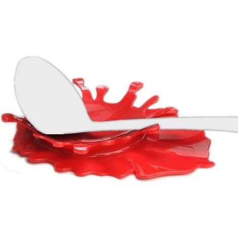 Repose-Cuillère - Support En Silicone Pour Sauce - Pour Cuisine Et Table - Résistant À La Chaleur - 1 Pièce (1/5)