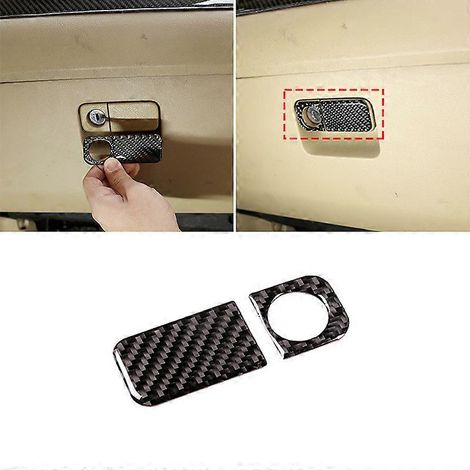 Cadre de boîte à gants assorti en fibre de carbone souple côté passager pour Honda CRV 2007 2008 2009 2010 2011 (1/5)