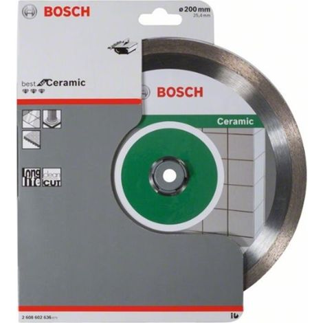 Disco de corte de diamante  Best Ceramic: 200x254x22x10mm  BOSCH 2608602636