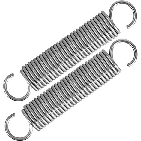 Traction Spring 90 mm Tension Springs with Hooks Stainless Steel Springs Wire Diameter 2 mm Outer Diameter 18 mm Force 8.3 kg (1/2)