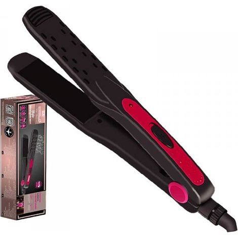 Piastra per Capelli 30W Riscaldamento Rapido con Piastre da 10cm in Ceramica Max 200 gradi con Cavo Girevole 360 Nero Capelli Lisci SKU 7862