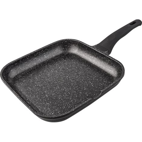 Griglia in pietra fissa manico supremo liscio 24 cm
