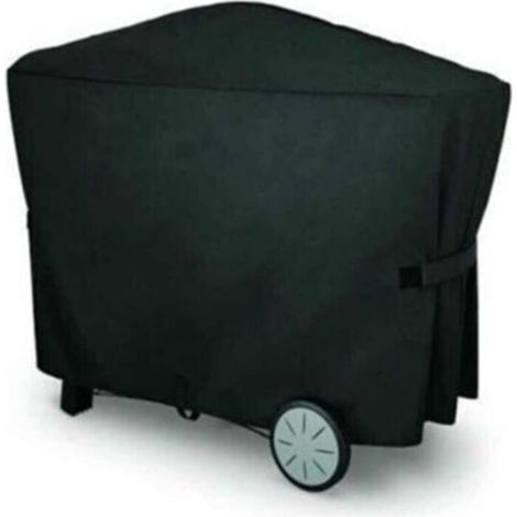 Gasgrillabdeckung, Grillplane 112,4 x 64,1 x 95,6 cm, Schutzhülle für den Außenbereich, wasserdichtes Sonnenschutzgewebe, Grillabdeckung für Weber, Schwarz (1/5)
