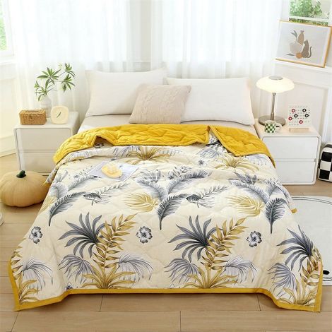 Couette Été - 100 % Coton - 100 x 150 cm - Lavable - Pour Bébé Enfant Adulte - 1 Pièce (1/4)