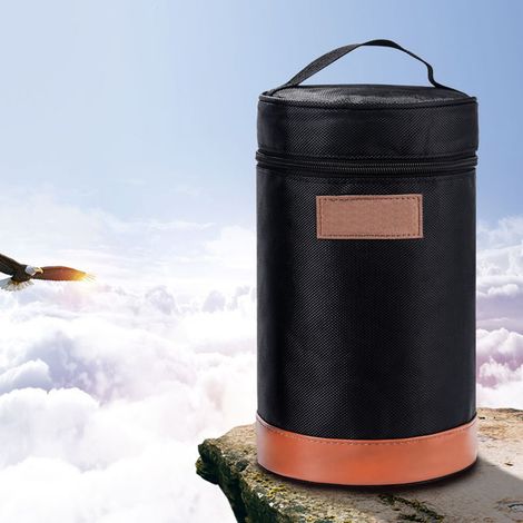 Housse de protection pour bouteille de gaz, sac de rangement multifonctionnel portable et anti-collision pour lampe, idéal pour le camping et les pique-niques en plein air. (1/5)